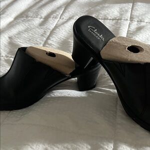 Clarks Black Women's Mules